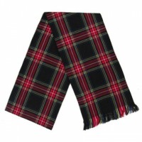 Black Stewart Tartan Ladies Sash.